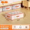 Under Bed Storage Containers Translucent Storage Bins Foldable Stackable Closet Organizer Blankets Clothing Bedding Comforter