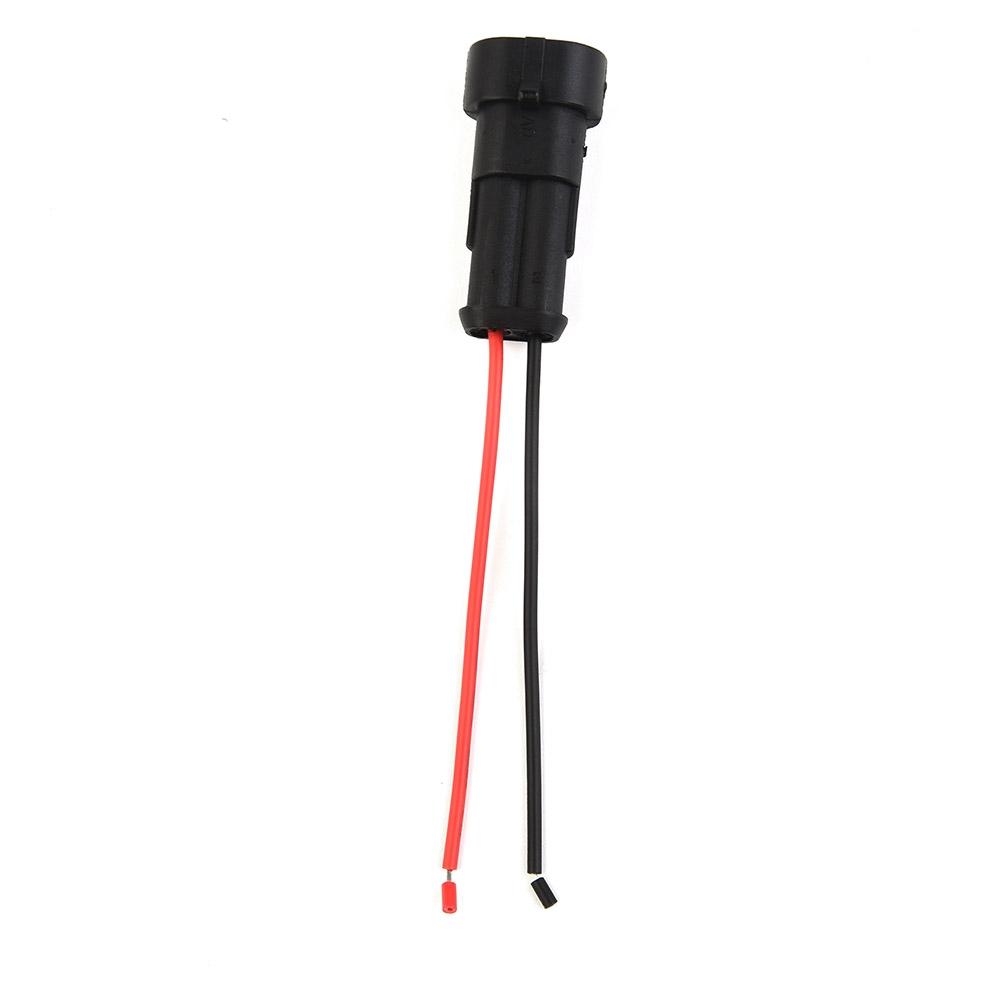 Dust Proof 2Pin 12V Waterproof Electrical Wire Connector Kit 10pcs AmpTyco