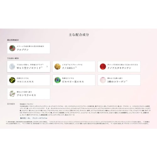 ASTALIFT White Jelly Aquarista (60g, About 2 Months' Worth) Refill (for Refilling, for Replacement), Whitening Beauty Serum (contains Double Human-typ