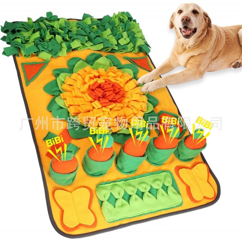 Interactive Snuffle Mat Dogs With Crinkle Sound Plush Grass Patch Treat Dispensing Toy Mental Stimulation Slow