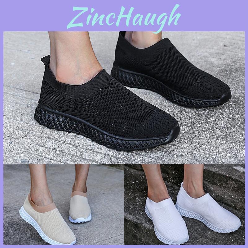 Versatile Women's Running Trainers Ladies Sneakers Slip On Jogging Gym Fashion