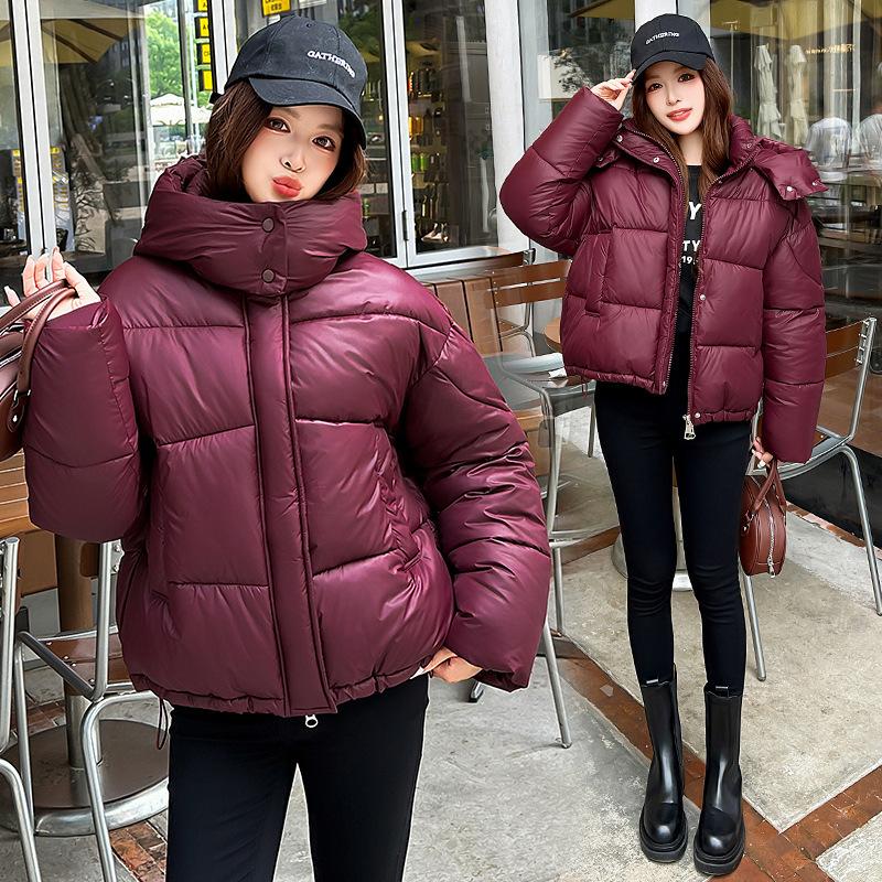 Export cabinet goods, women's Toray velvet short cotton clothes, removable caps, full cotton supply to physical suppliers