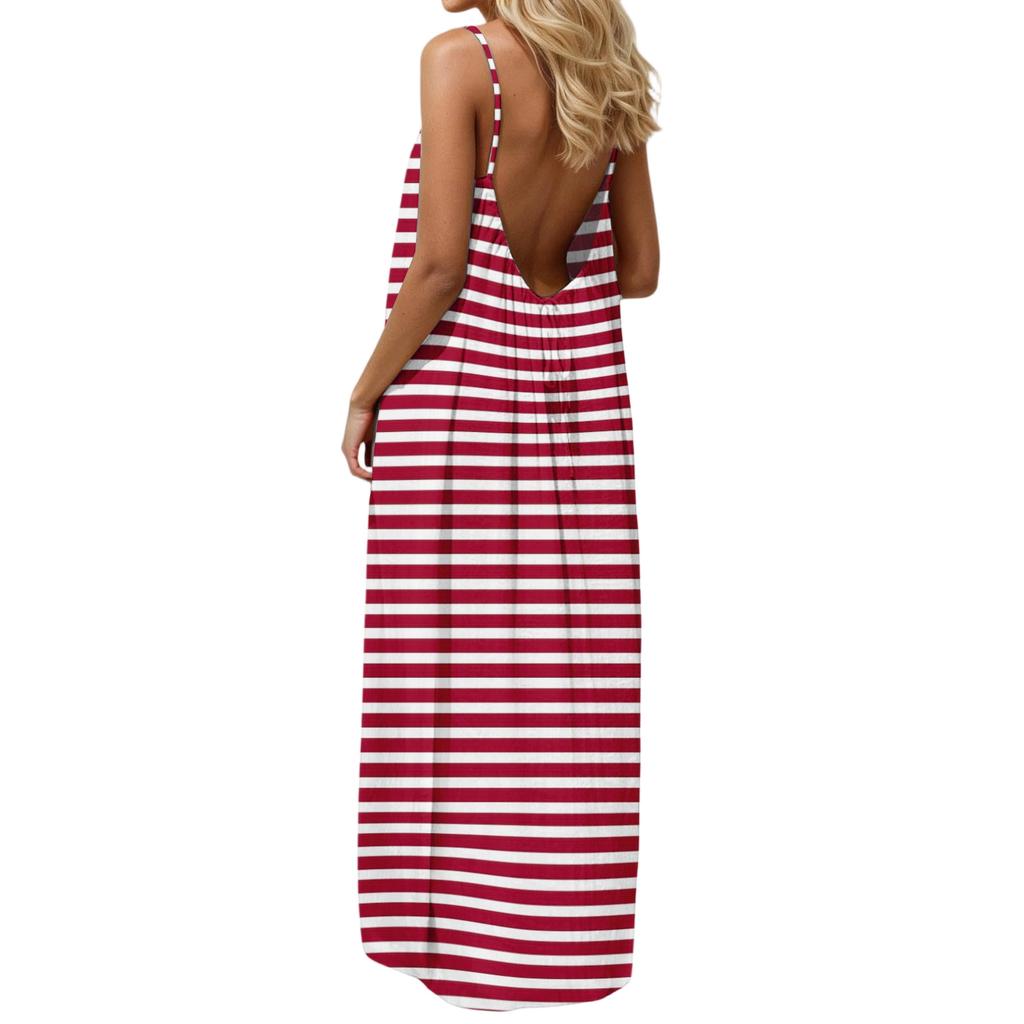 Women's Casual Fashionable Striped Checkered Printed Dress