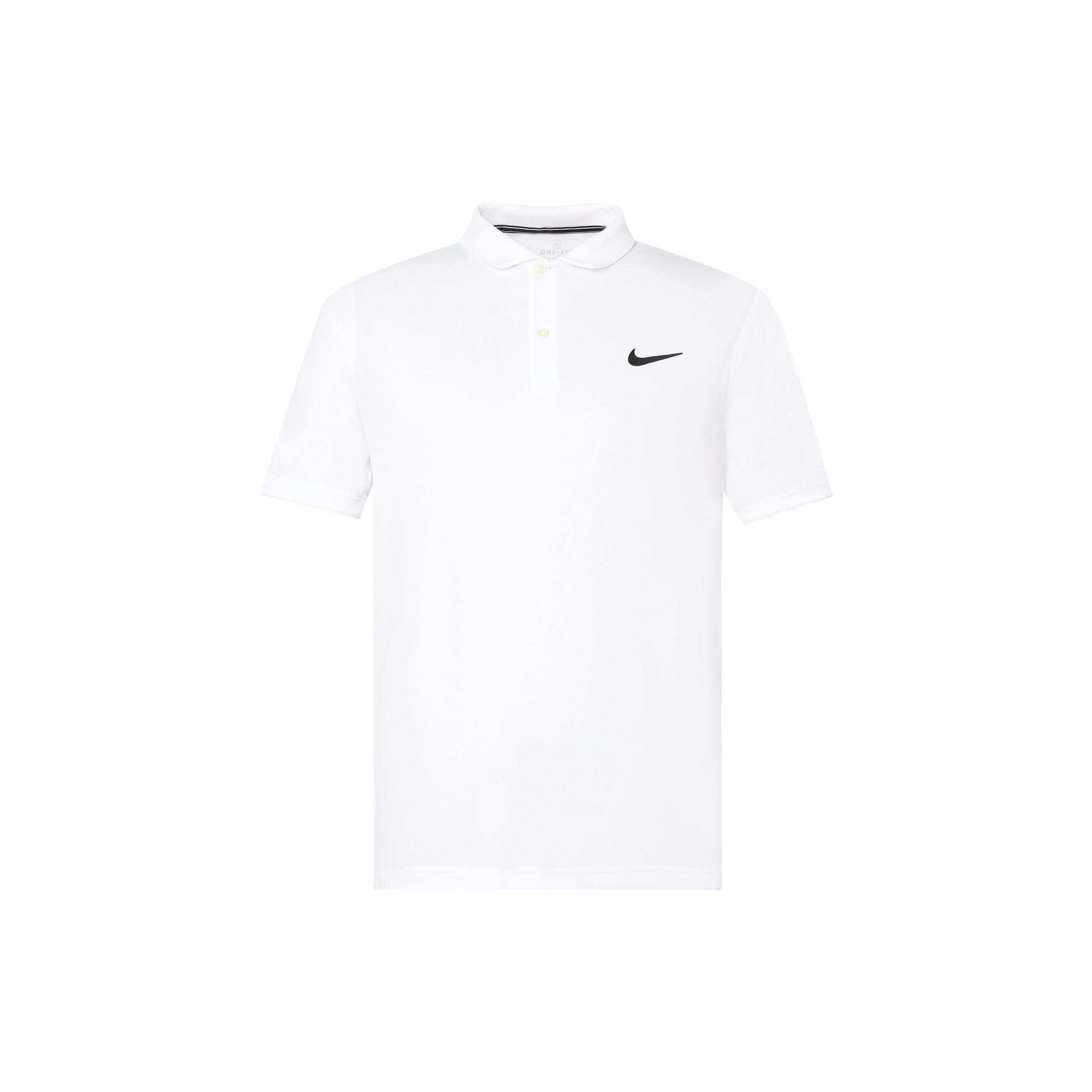 Nike Court Dri-FIT Team Tennis Casual Sports Short Sleeve Polo Shirt White Men s 939138-100 XL