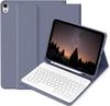 iPad Air 11 10th Gen Leather Keyboard Case with Magnetic Detachable Cover & Pen Slot