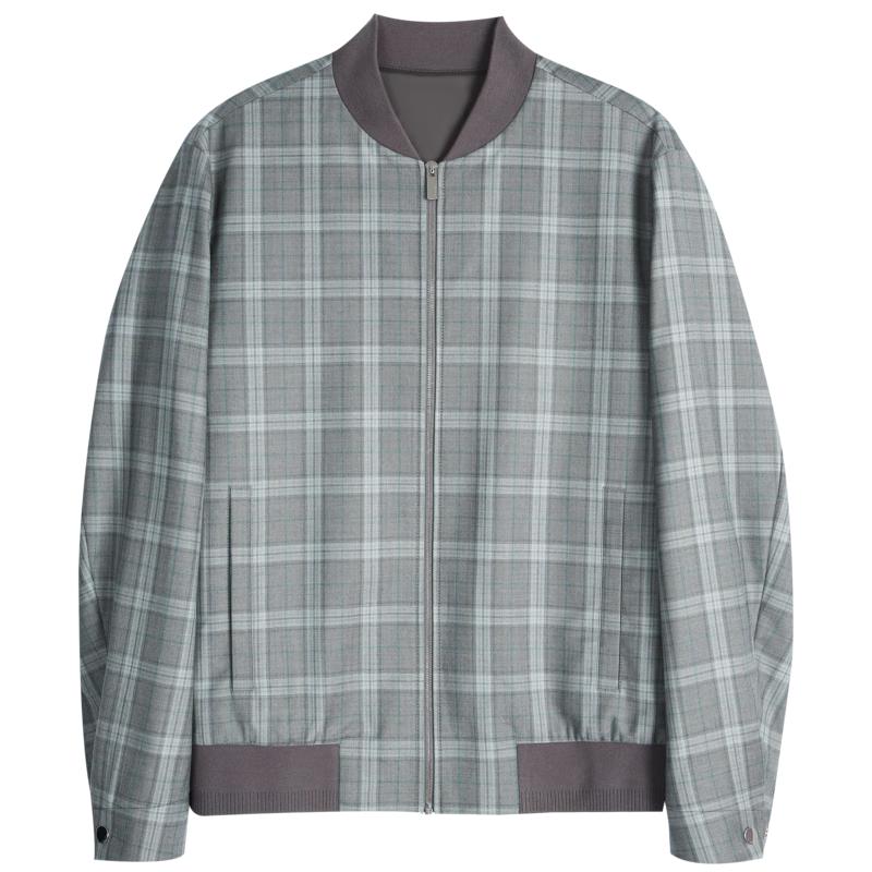 

K-Boxing Men s 100% Wool Contrast Baseball Collar Jacket 3XL (190)