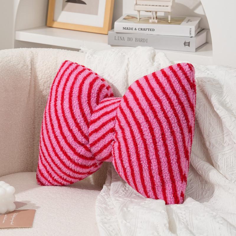Modern Minimalist Butterfly Knot Sofa Cushion With Pp Cotton For Lounge And Bedroom Decor