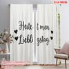 2pcs 2D Flat Printing Party Curtains My Favorite Day Polyester Without Electricity Festive Curtains for Classroom Office