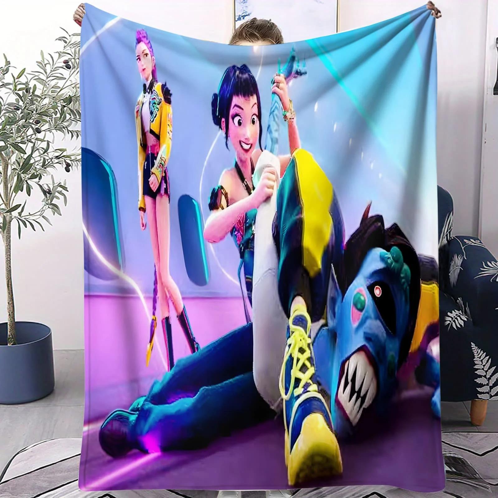 

SajaBoys K-Pop Virtual Boy Group Flannel Blanket Soft Fleece Throw for Bedroom Sofa Outdoor Travel Fan Gift Decorative Daily Use 70x100cm білий