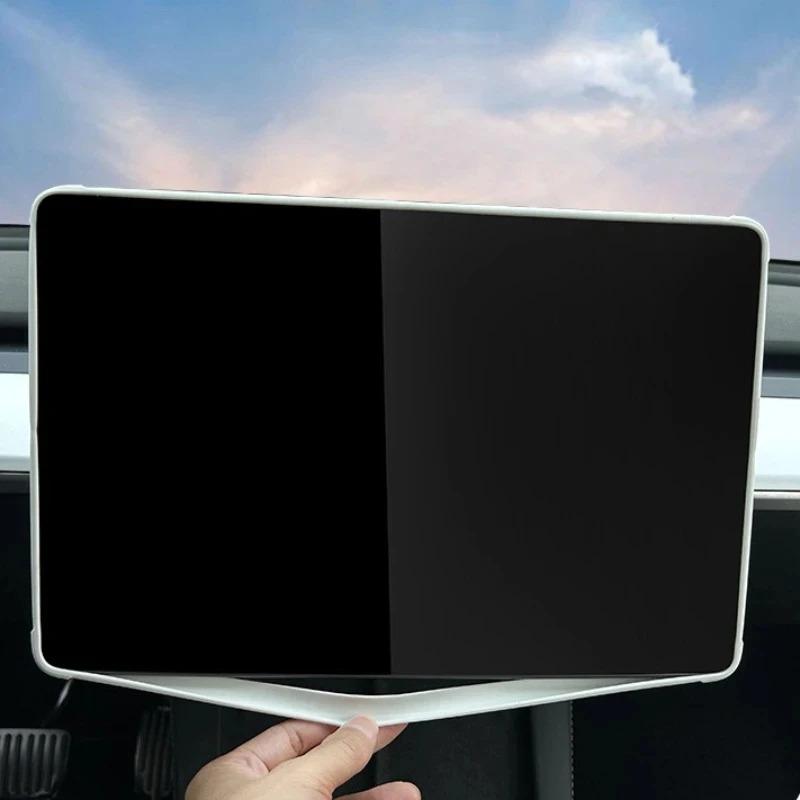 Screen Protector Suitable for Tesla Model3/Y Silicone Frame Central Control Navigation Screen Protector Anti-collision Interior