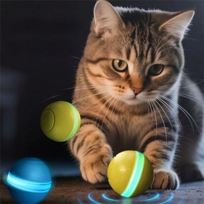 Training Automatic Rolling Electric Smart Ball LED Light USB Cat Cat Interactive Ball Toy Cat