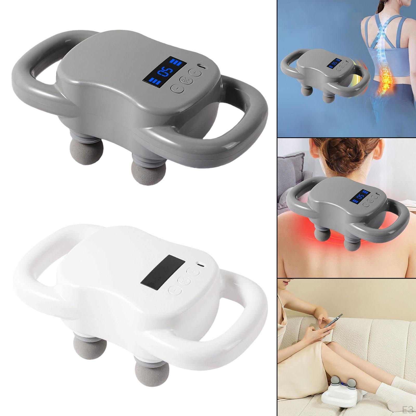 Ручной массажный аппарат Портативный ударный прибор для плеча руки серый — фото 5