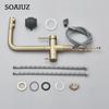 Kitchen Pull-out Filtered Faucet Chrome Brass Purifier Faucet 360 Rotation Dual Sprayer Drinking Water Tap Vessel Sink Mixer Tap