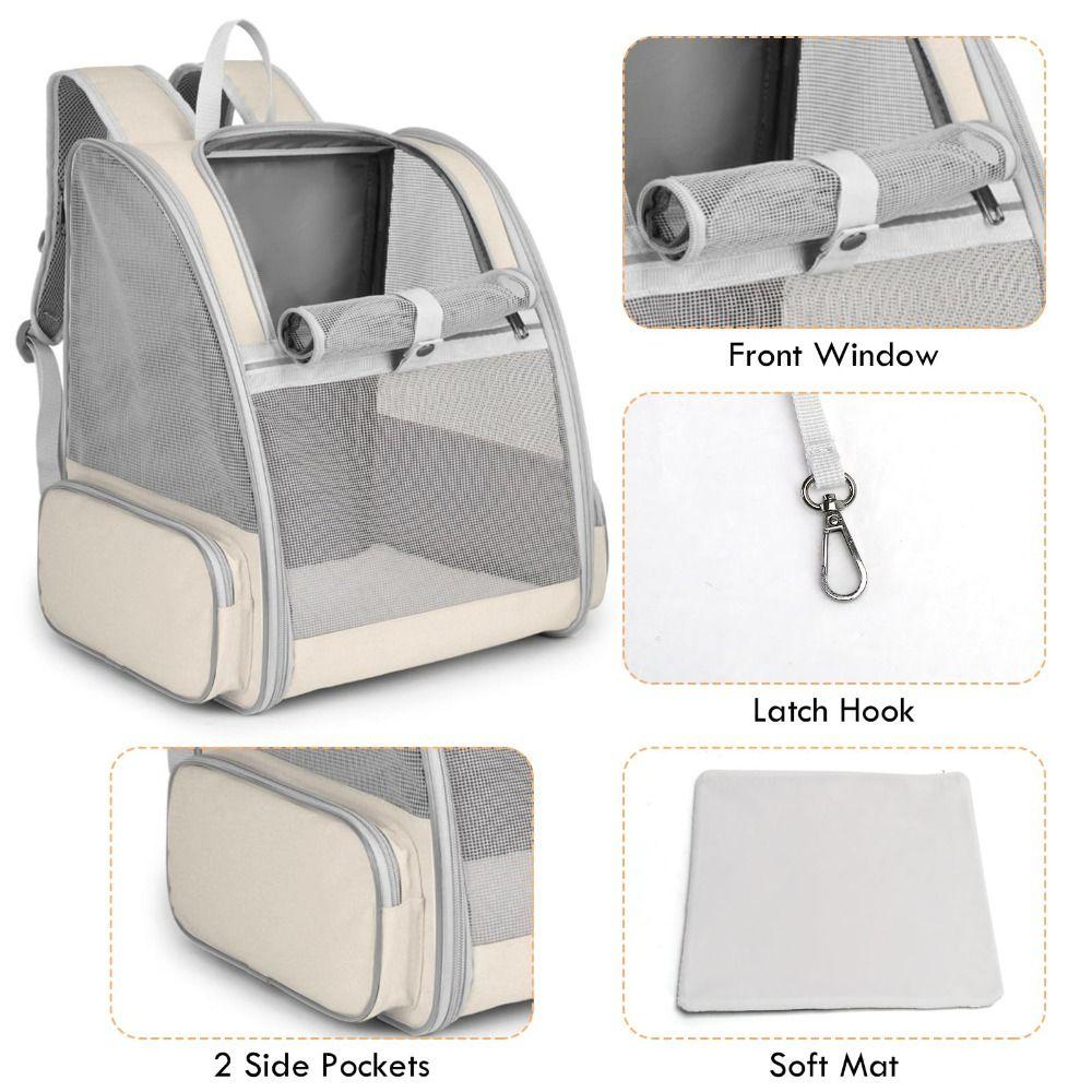 Oxford Cat Carrier Handbag Large Capacity Cat Transport Bag Safety Cat Carrier Backpack  Travel