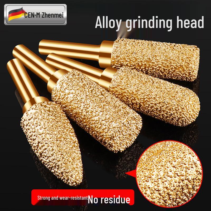 Diamond Alloy Grinding and Polishing Head for Woodworking, Tile, and Stone Carving