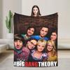 American The Big Bangs Theory Soft Warm Blanket Picnic Plush Throw Blanket Funny Couch Bed Flannel Bedspread Sofa Bed Cover