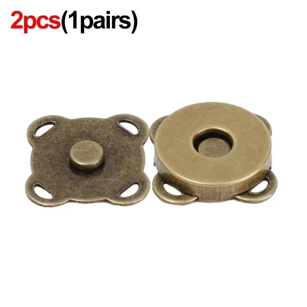 20pcs Metal Snap Magnet Button Magnetic Double Rivet Fastener Clasp Closure Buckle for Clothes Bag DIY Craft Sewing Accessories