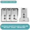 1-2 Mile Range 3 Volume Levels Rechargeable Voice Intercom Doorbell Wireless Doorbells Waterproof Electronic Intercom System