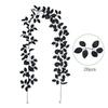 Artificial Rose Leaf Garland 26 Forks Faux Vine with Realistic Leaves for Indoor Outdoor Decorative Use Halloween Party Wedding