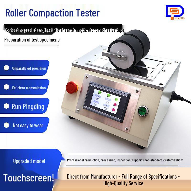 2kg Dual-Station Rubber-Coated Electric Tape Test Pressure Roller for Compaction and Stripping Force