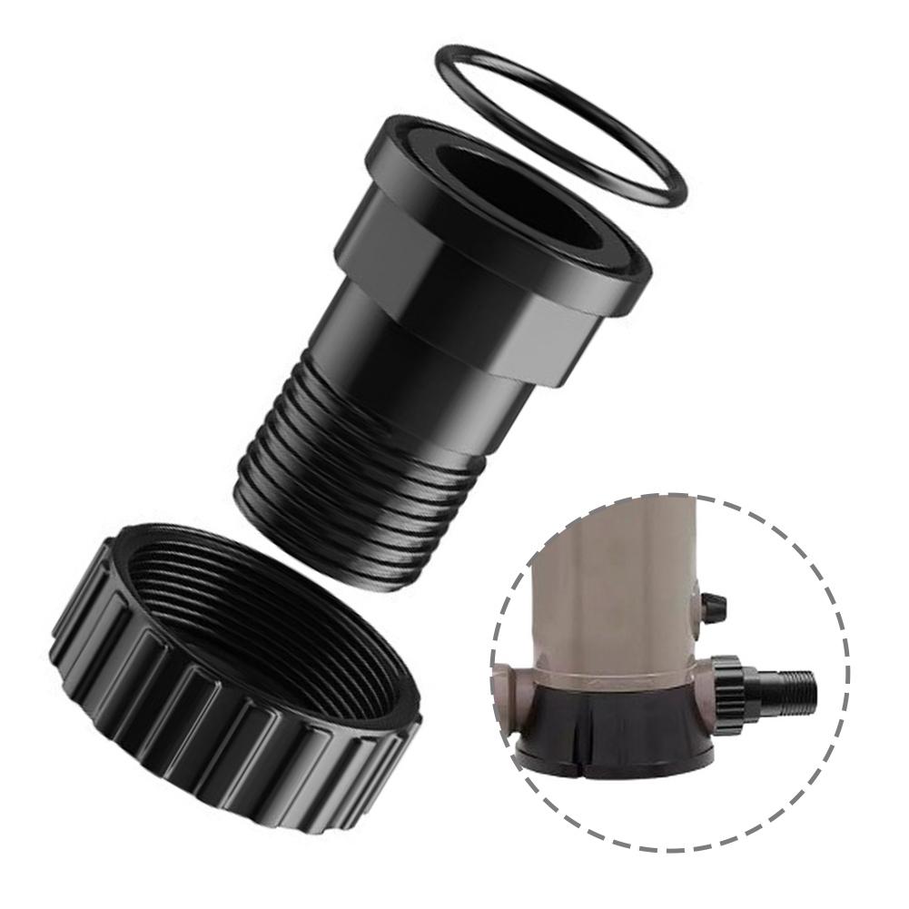 Pool Pump Repair 1-1 2 Inch Union Pool Pump Adapter Black Leak-proof Design Easy Installation Threaded Connection