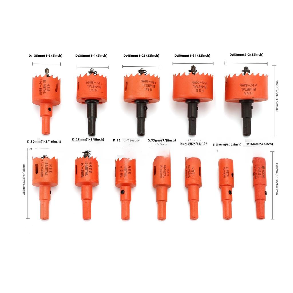 Bimetallic Hole Opener: 15-120mm Plastic, Wood, Plaster Pipe Expander