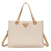 Bag women's spring 2025 new fresh and sweet large-capacity tote solid color shoulder bag simple casual commuter bag