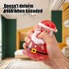 Office Desk Decompression Gadgets Santa Claus Squeeze Toy, Slow Rising Maltose Stress Relief Fidget with Creative Figures Glitter, Soft TPR Christmas