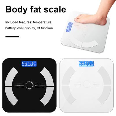 Smart Scale Bluetooth-Compatible Fat BMI BMR Muscle Mass Smart Body Fat Scale with Smartphone APP Digital Bathroom Weight Scale