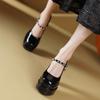 Versatile Fashion Small Thick Heel Waterproof Table High Heels Single Shoes Women's 2025 New Square Head Mary Jane Women's Shoes