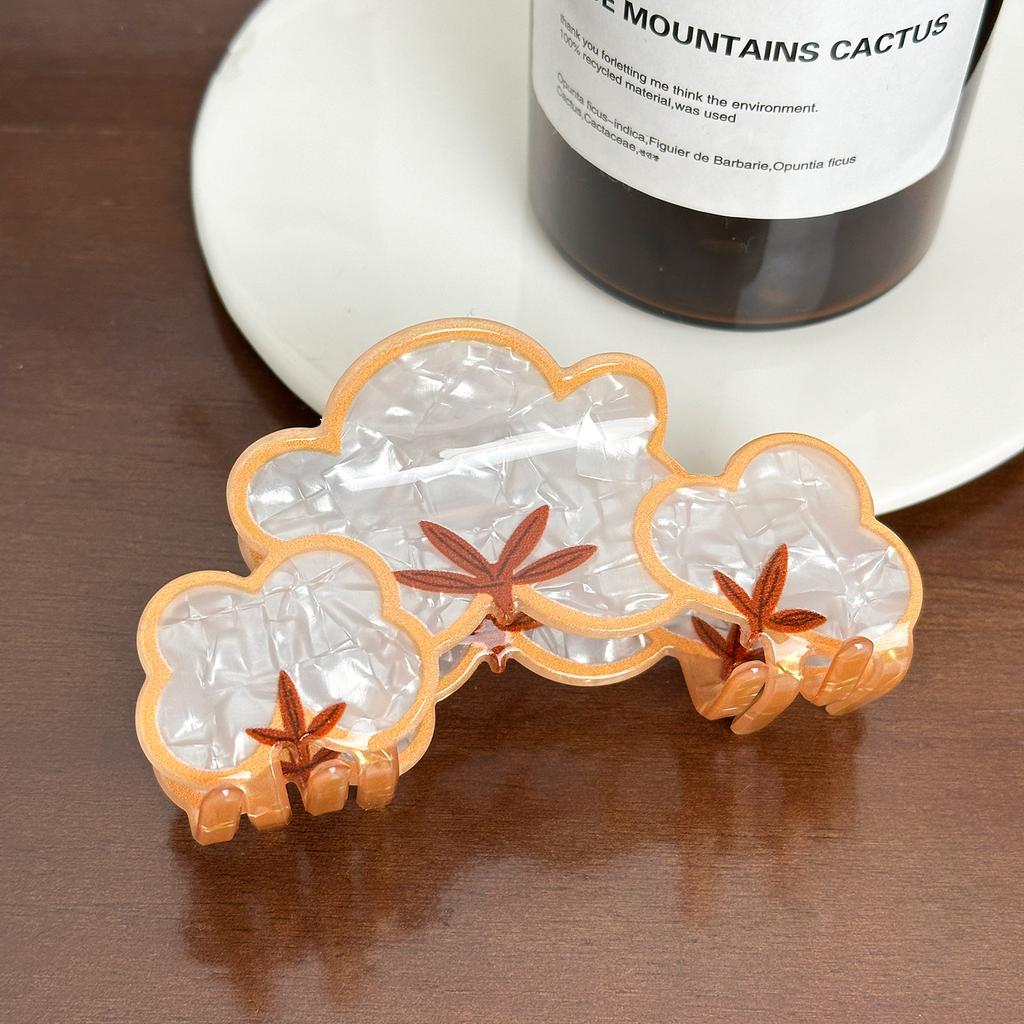 Acrylic Eyecatching Printed Hair Clips In Assorted Colors For Effortless Styling Hair