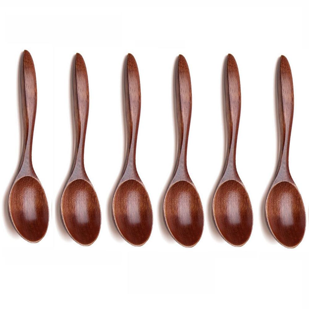 Tableware Cooking Utensils Dessert Kitchen Tools Wooden Spoon Soup Spoons Tea Spoon Coffee Spoon