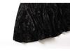 Plus-Size Flattering Midi Skirt: Chinese Style Gold Thread Velvet Fishtail Skirt