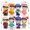 8Pcs Mini PVC Doll Set DIY Micro Landscape Decoration Creative Gift for Boys Girls Lovers Birthday Party Ornament