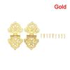 3Pcs/Set Vintage Alloy Hollow Flower Hinge 24*54mm Furniture Hardware DIY Box Metal Hinges