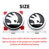 AEQ1 2pcs Car Front Hood Badge Rear Trunk Emblem Replacement Sticker For Skoda S Octavia 2 3 Kodiaq Fabia Karoq Superb 3 Scala VRS A5