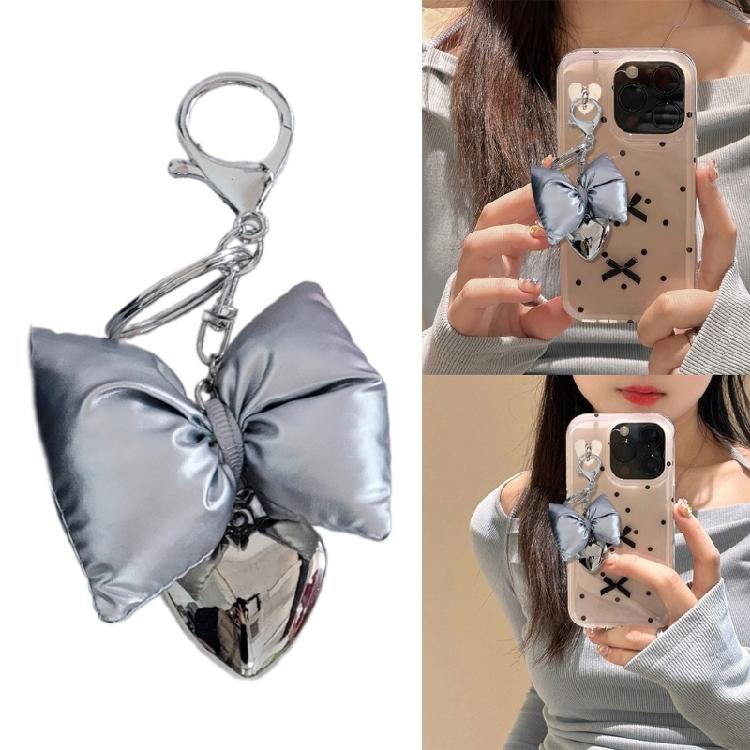 Schicker Schleife Herz Handy Lanyard Handgelenkschlaufe Unisex Schleife Rucksack Anhänger Schmuck
