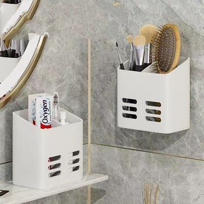 1PC Bathroom Storage Shelf Rack Organizer Toothbrush Wall Mounted Holder Toothpaste Waterproof Holder Drill-Free Storage Rack
