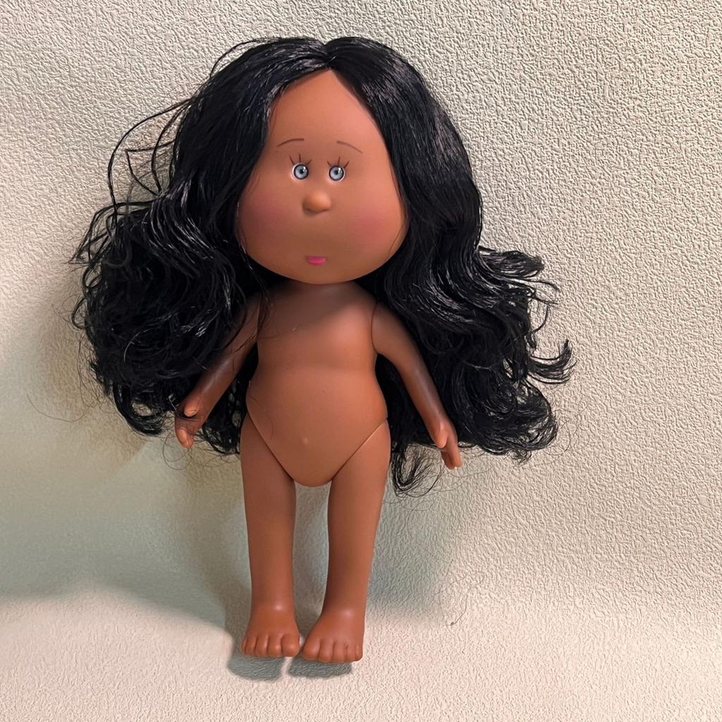 24cm Girls Toy Curly Hair Bean Eye Vinyl Doll Dress Up Dark Skin Mia Potato Dolls Movable Action Figure Body Children Gift Poseable Articulated Scale