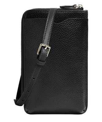 [Four Leaf] [Genuine Leather Texture, Compact and Slim] Stylish Genuine Leather Smartphone Shoulder Bag for Women, Wallet, and Cell Phone,