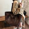 Retro Large-Capacity Underarm Bag Women'S Bag Suede Tote Bag Versatile Simple Shoulder Bag