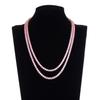 High-End Zircon Heart Necklace - European & American Style, 6mm Heart, Luxury INS Style
