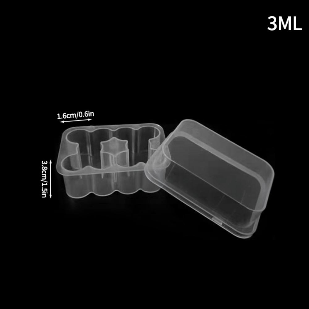 

1Pc Portable 3ml Capacity Peptide Case Stackable Transparent Peptide Storage Box Freezer Tube Box Clear Box for Peptides