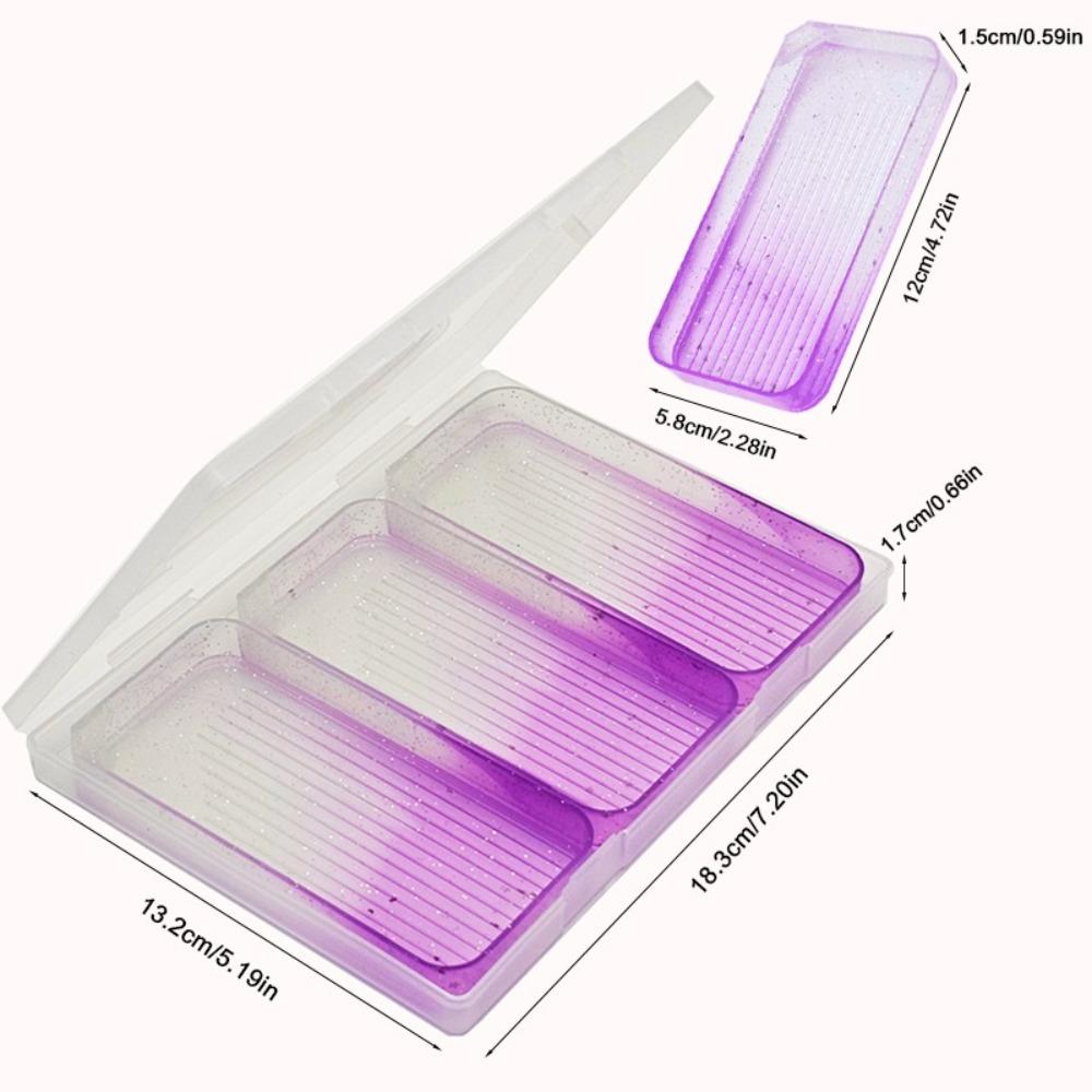 4/7/13Pcs Large Capacity Gradient Diamond Painting Trays Drill Storage Container for Nail Art