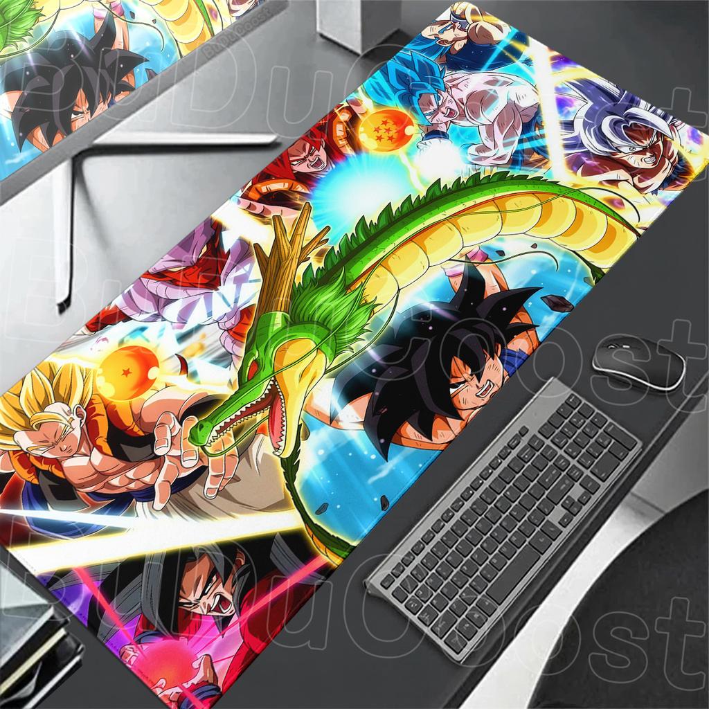 Tappetino Estensibile per Computer Ufficio Tavolo Giocatore Tastiera PC Setup Accessori 90x40cm Anime Dragon Ball Mousepad Ragazzo Gabinetto Regali