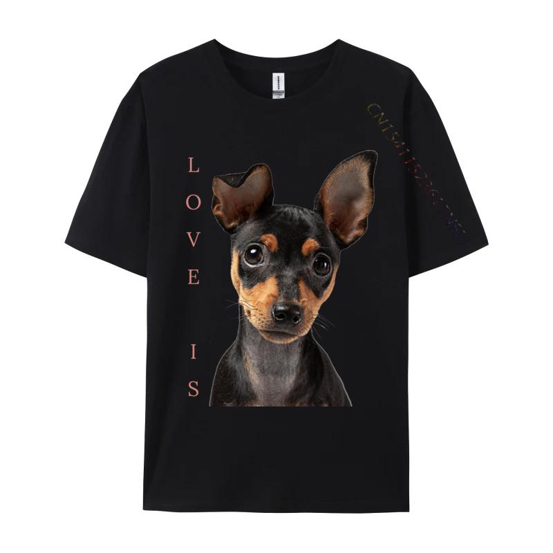 Maglietta Pinscher Nano Mamma Papà del Cane T-shirt Amore Cucciolo Magliette per Animali Domestici Ultimo Modello Camisa Manica Corta Magliette Unisex Top Casual T-shirt