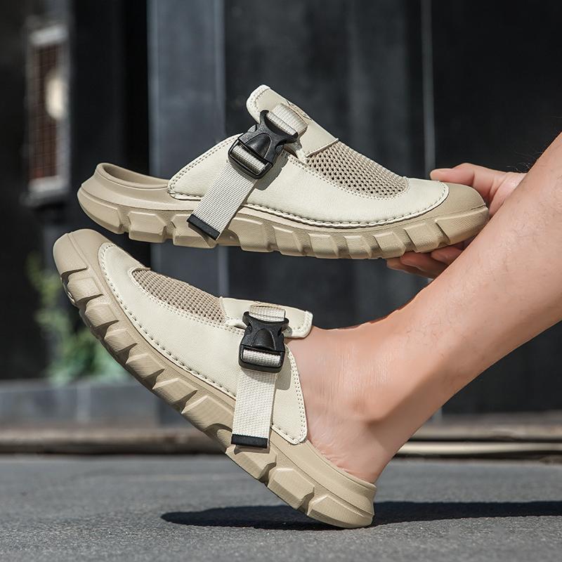 Fashion Shoes Cswo01 Men's Summer Sandals Outdoor Non Slip Casual Sneakers Breathable Beach Sandals Handmade Roman Sandals Cm