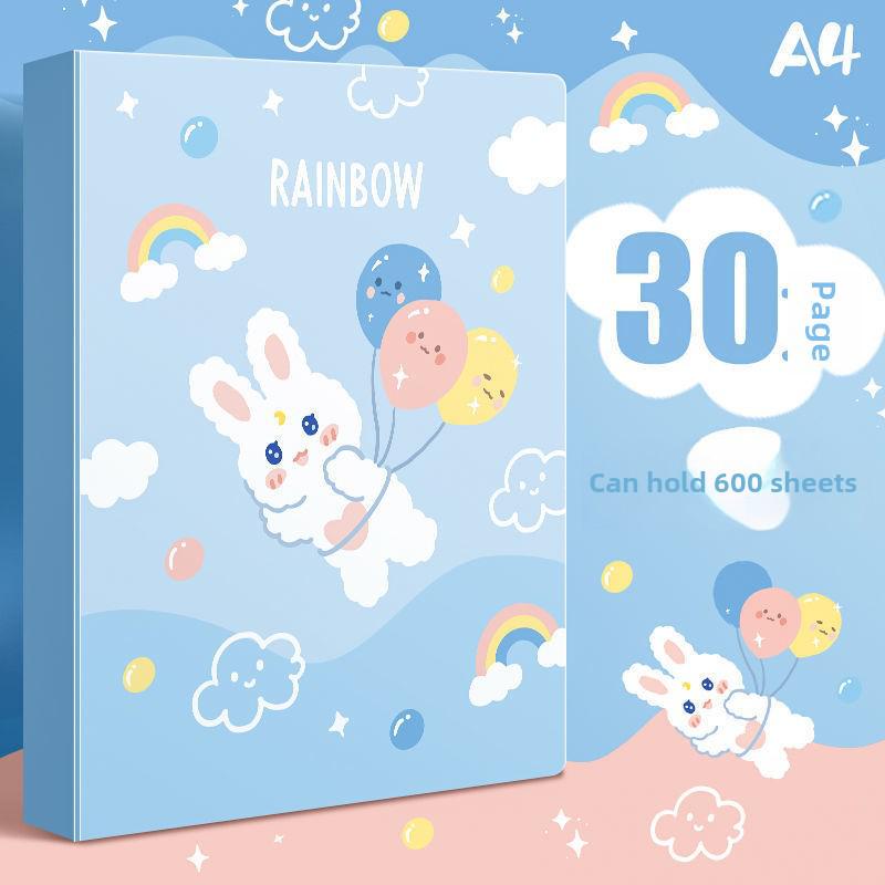 Spanish Bi Rabbit A4 Cartoon 80-Page Student & Office File Folder