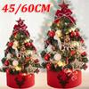 45cm/60cm New Desktop Christmas Tree Christmas Decoration Bedroom Party Decorations Mini Small Christmas Tree Christmas Gifts