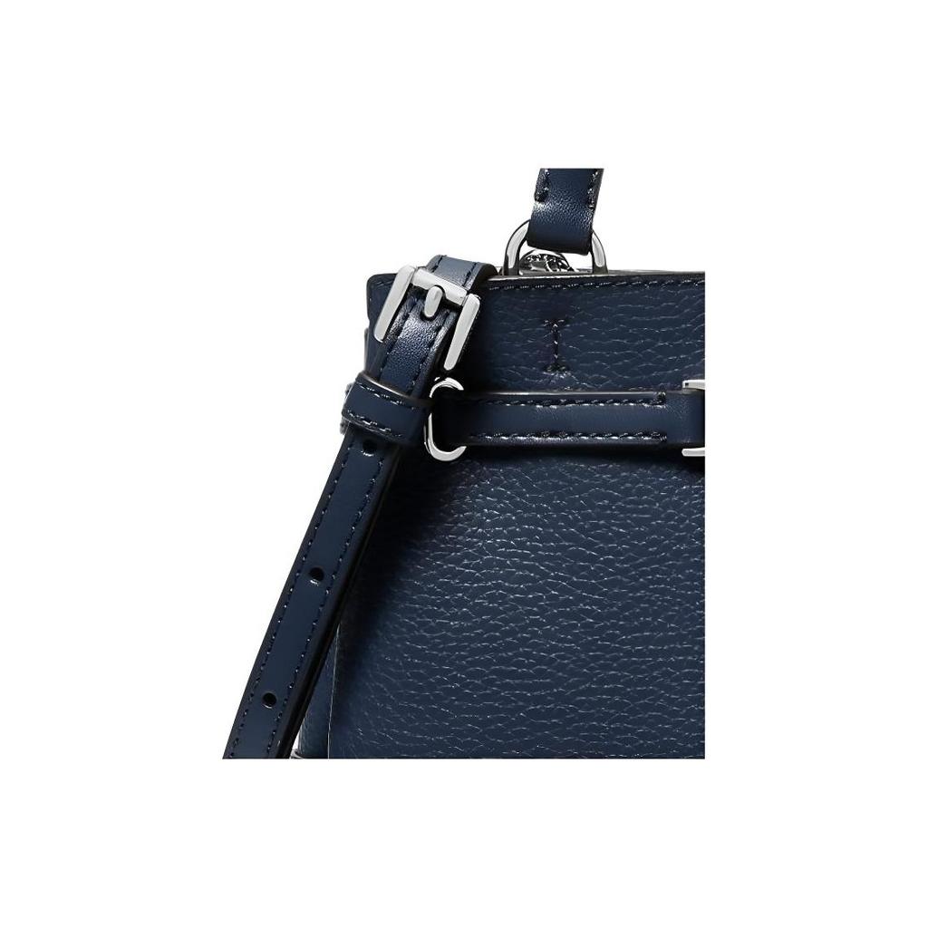 Michael Kors Mini Leather Shoulder Bag With Metal Details Women handbags Navy-Blue 35F4S6RC0T-NAVY